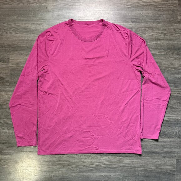 Lululemon Men's The Fundamental Long Sleeve Shirt - Pink - Picture 2 of 6